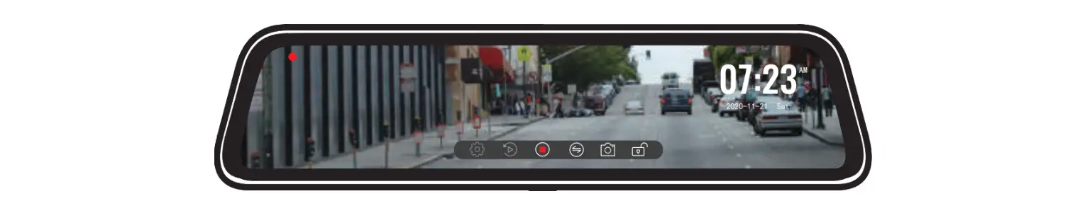 Wolfbox G840s Touch-screen Streaming Mirror Dual Dash Camera User Manual