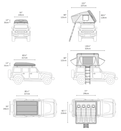 iKAMPER SkyCamp 3 0 Expandable Hardshell Rooftop Tent - fig 1