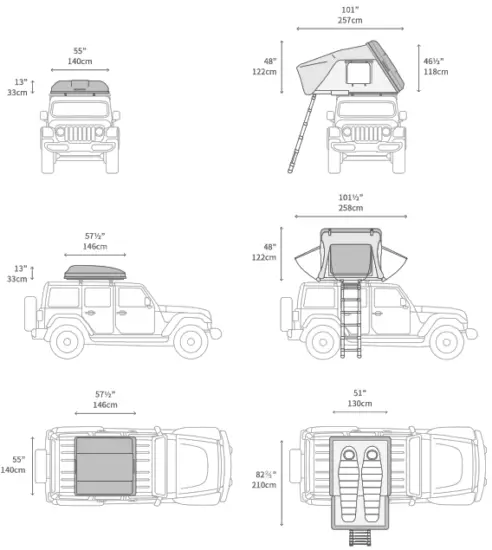 iKAMPER SkyCamp 3 0 Expandable Hardshell Rooftop Tent - fig5