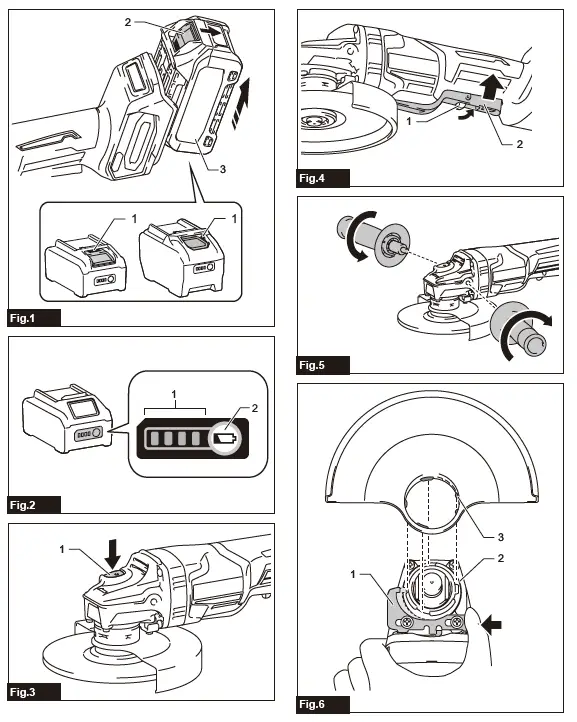 makita-GA036G-Cordless-Angle-Grinder-FIG-1
