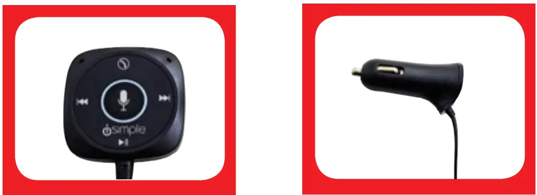 simple BTAAX100 Alexa Voice Car Kit - fig