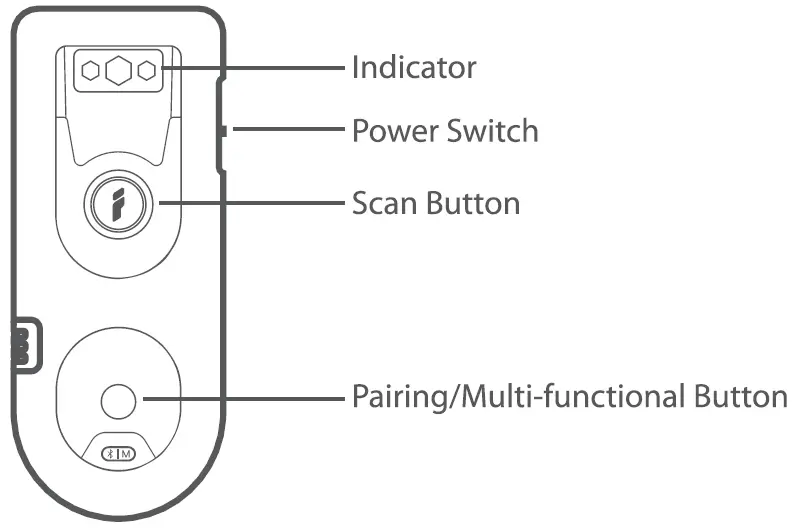 inateck BCST43 Wireless Barcode Scanner 1