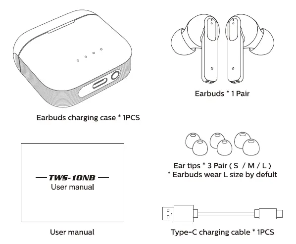 GoldFingers TWS-10NB-A True Wireless Earphones 1