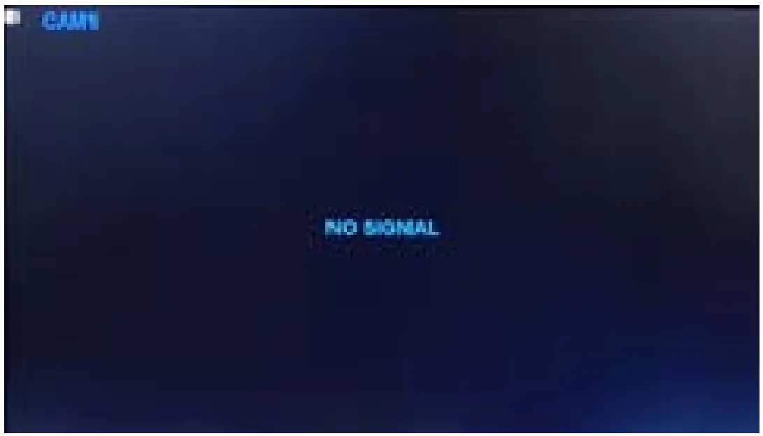 No Signal Display