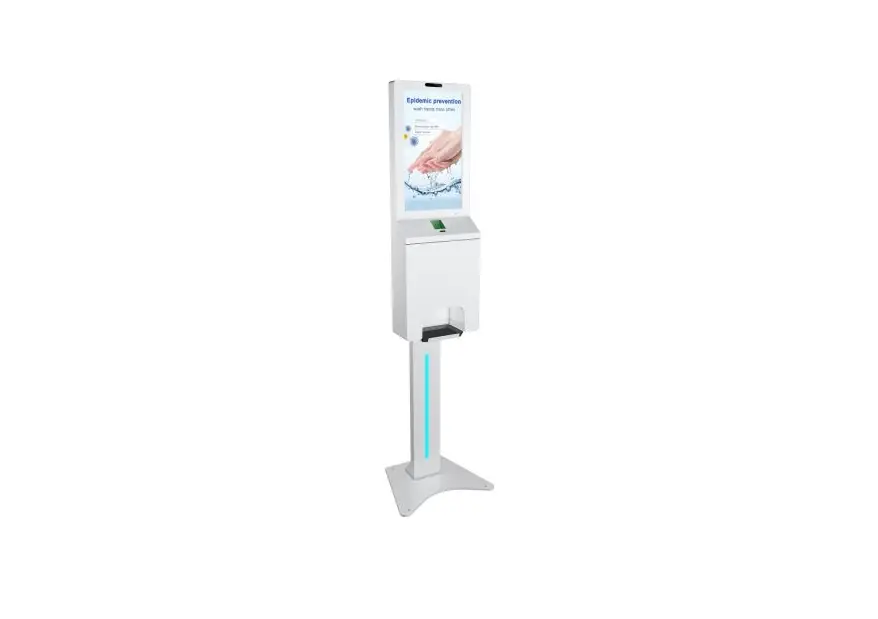 Aiyos Adv2152sanitiz Digital Signage With Auto Hand Sanitizer Dispenser User Manual