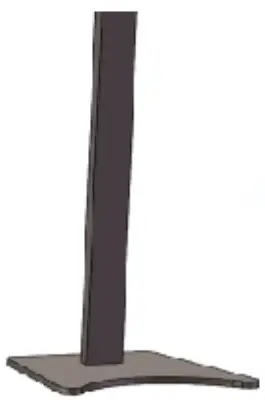 Hand sanitizer free stand installation