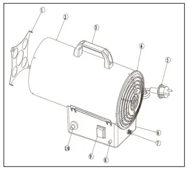 EUROM HKG 10-BE Gas Cannon-fig2