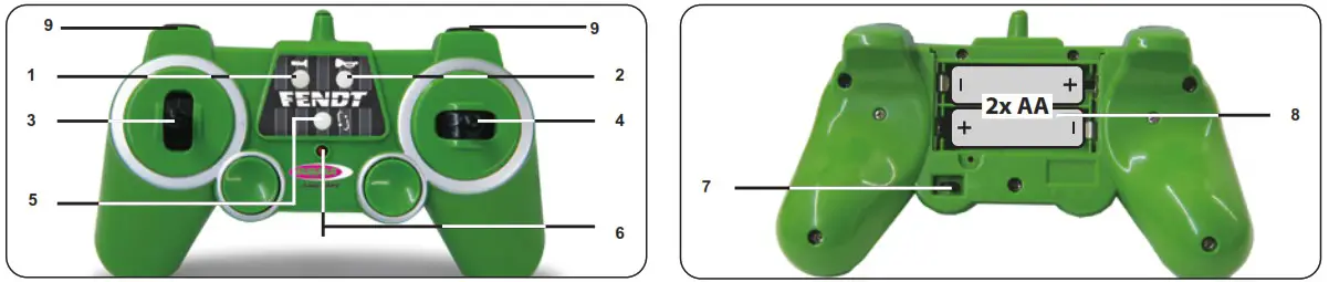 JAMARA 405035 Fendt 1050 Vario Tractor - Before operating