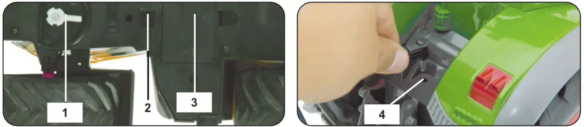 JAMARA 405035 Fendt 1050 Vario Tractor - Components