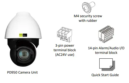 TKH SECURITY PD950 5MP Pendant PTZ Camera 1