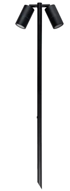 havit-HV1425T-Tivah-Black-TRI-Colour-Double-Adjustable-LED-Bollard-Spike-Light-product-image