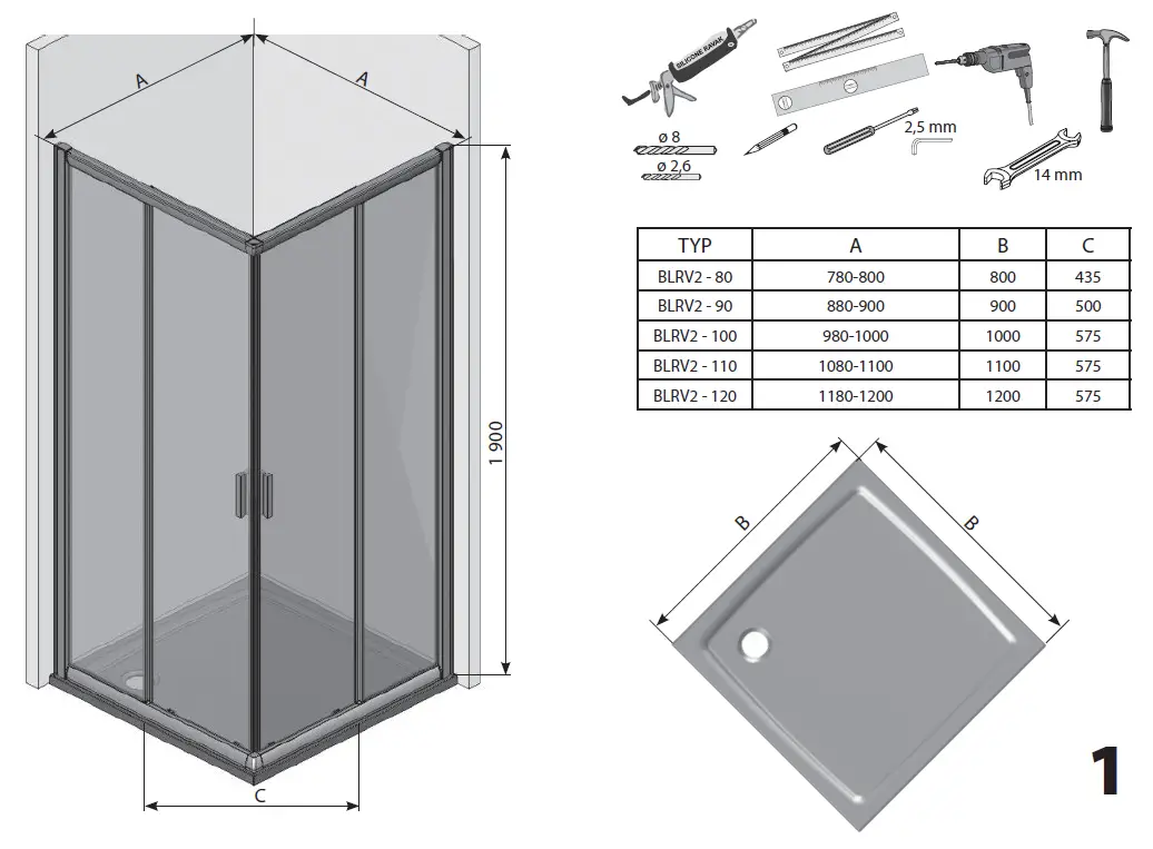 RAVAK-BLRV2-80-Shower-Enclosure-fig3