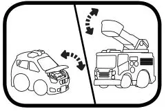 vtech 3417761641033 Toot-Toot Drivers Assortment - Manipulate the moving part on the vehicles