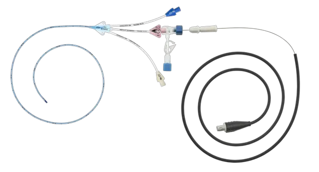 ARROW-CDC-35563-TTS-Pressure-Injectable-Three-Lumen-PICC-pre-loaded-with-VPS-TipTracker-Stylet-image
