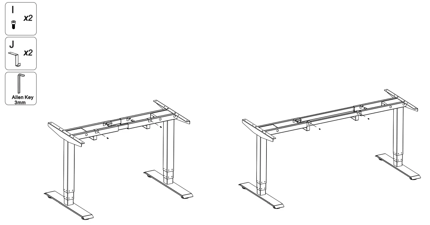 effydesk Height Adjustable Electric Standing Desk - STEP 7
