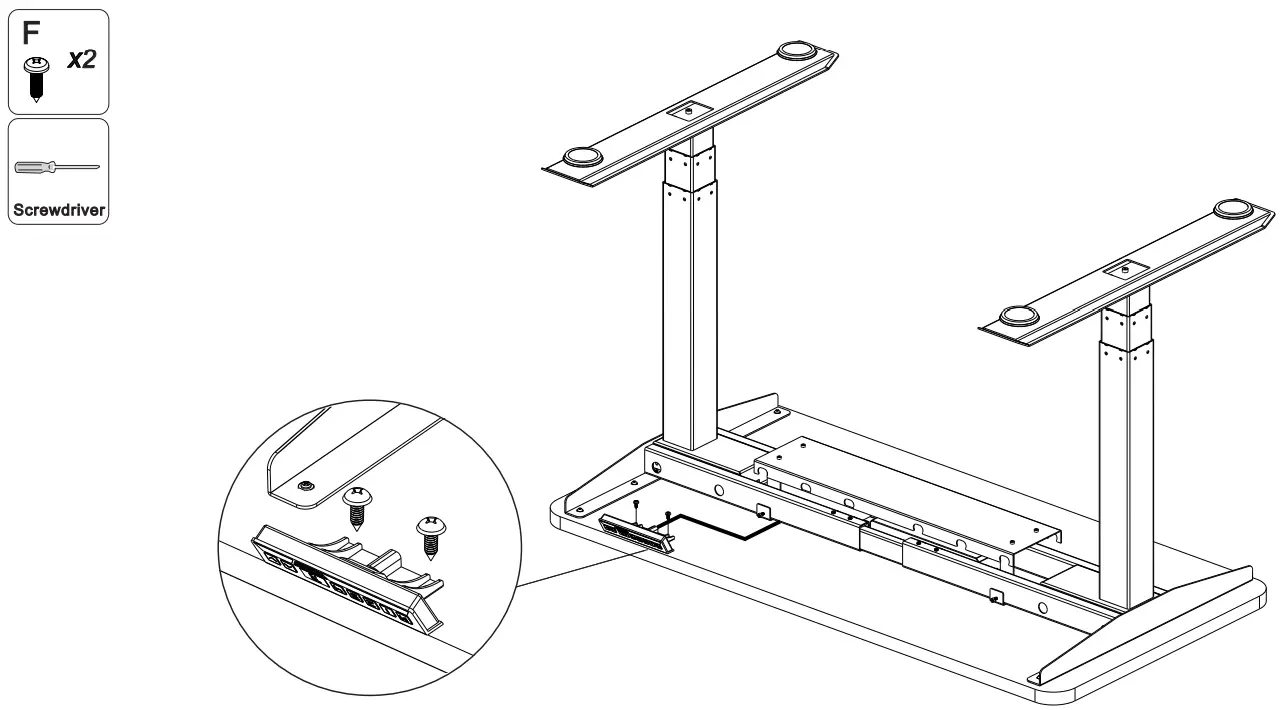 effydesk Height Adjustable Electric Standing Desk - STEP10