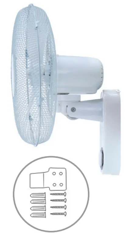 MYLEK MY40802 Electric Wall Fan - Fixing the Bracket