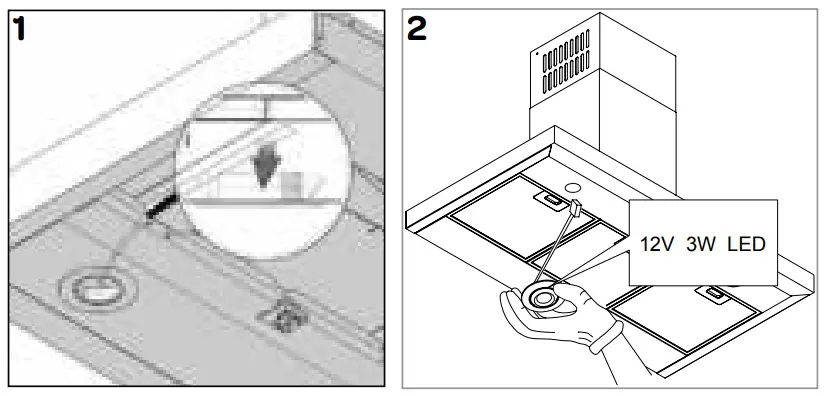 INVENTUM AKB9004RVS Wall Mount Cooker Hood - CHANGING
