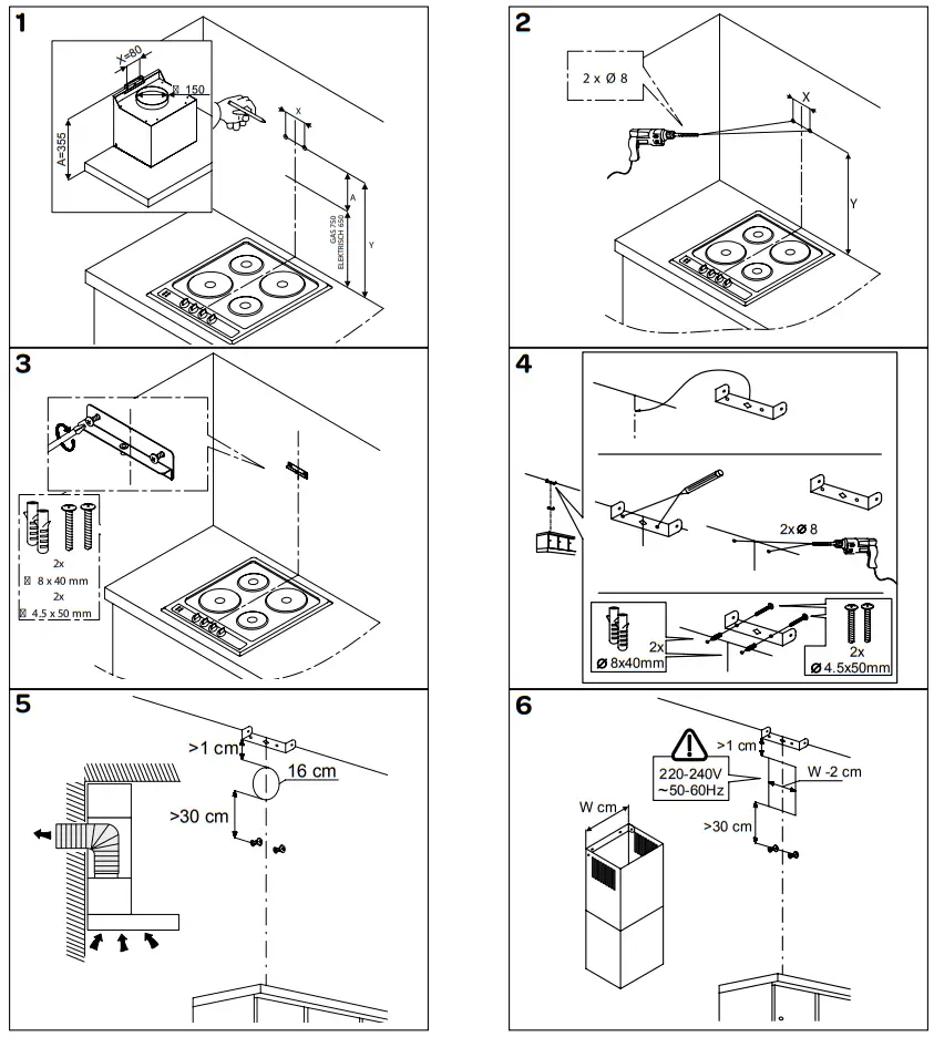 INVENTUM AKB9004RVS Wall Mount Cooker Hood - fig 2