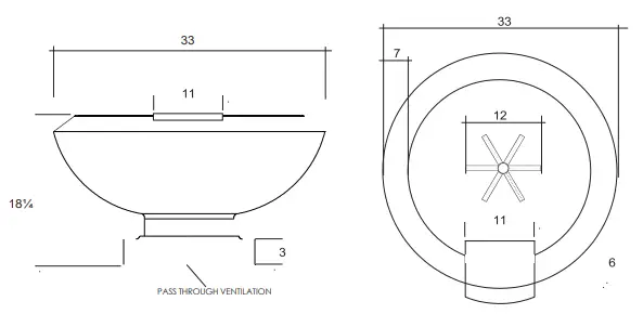 PRISM HARDSCAPES PH-444-FWBNLP Fire Water Bowl Gas Fire-fig12