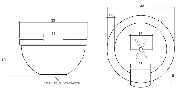 PRISM HARDSCAPES PH-444-FWBNLP Fire Water Bowl Gas Fire-fig9