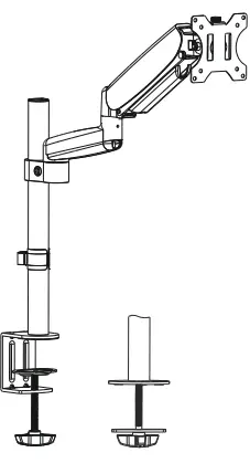 MOUNT-IT TPM-MA09 Height Adjustable Single Monitor Desk Mount-fig1