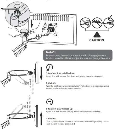 MOUNT-IT TPM-MA09 Height Adjustable Single Monitor Desk Mount-fig11