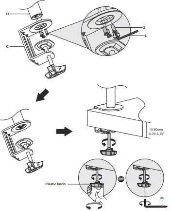 MOUNT-IT TPM-MA09 Height Adjustable Single Monitor Desk Mount-fig3