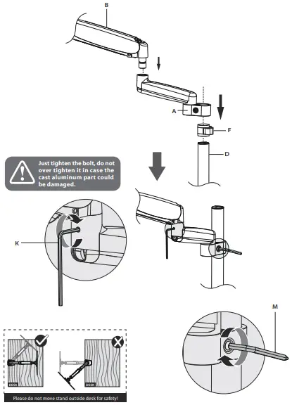 MOUNT-IT TPM-MA09 Height Adjustable Single Monitor Desk Mount-fig6