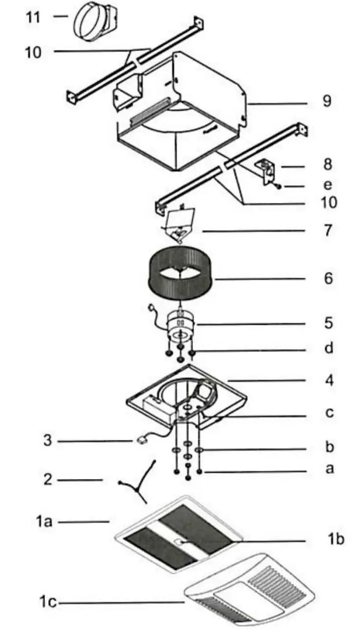 ORTECH OD-9005PB Universal Series Exhaust Fan - fig 12