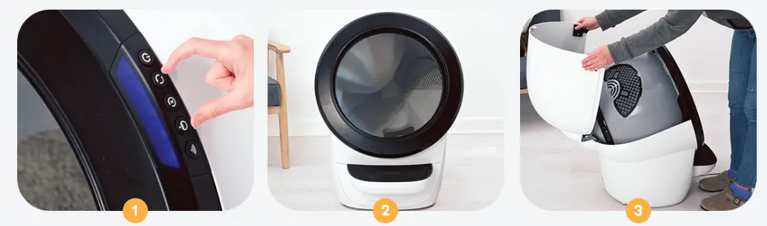 LR4 Litter-Robot 4 Carbon Filter Installation FIG 1