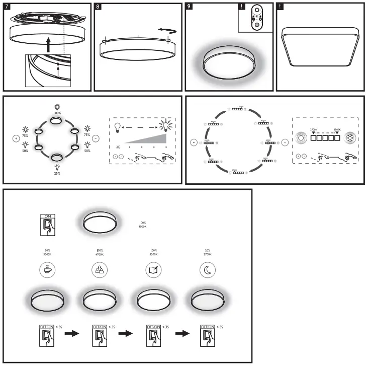PHILIPS Brown CL800 Ceiling Light - 3