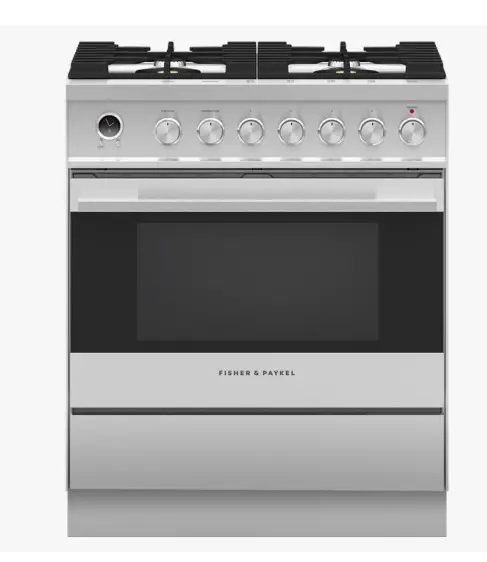 FISHER-PAYKEL-Inch-Stainless-Steel-Kickstrip-Freestanding-Range