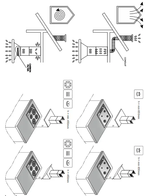 GRAM EFI 8060-90 B Kitchen Extractor Hood - 2