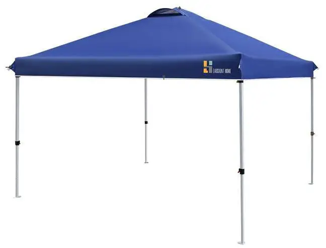 HOMEDEPOT M70-8OP820BL Blue Pop-Up Canopy with Side Awning and Roller Bag-fig1