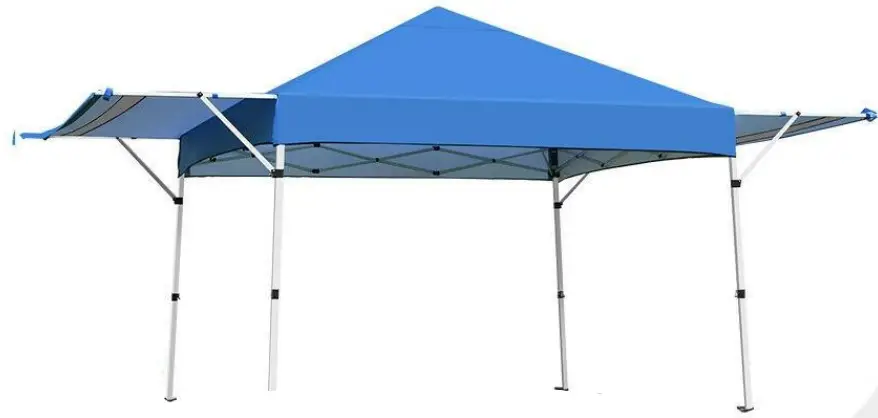 HOMEDEPOT M70-8OP820BL Blue Pop-Up Canopy with Side Awning and Roller Bag-fig4