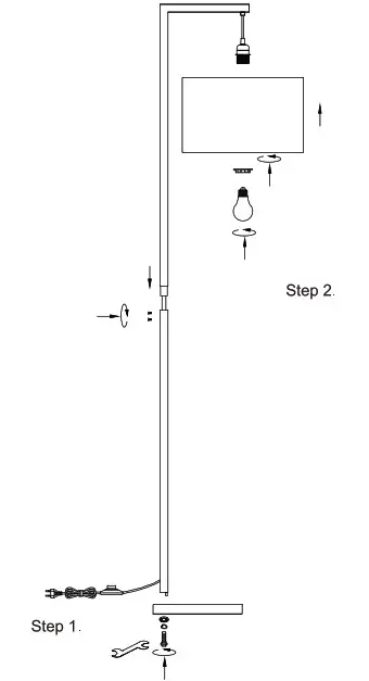 NOVA LIFE 32912 175 71 Interior Floor Lamp - Installation 2