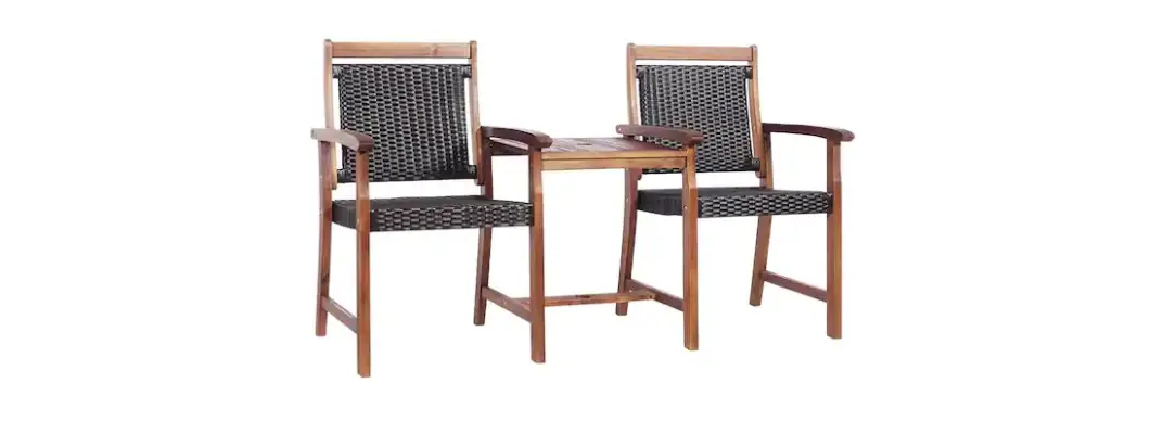 The Home Depot Forclover Acacia Wood Outdoor Bench With Table Installation Guide