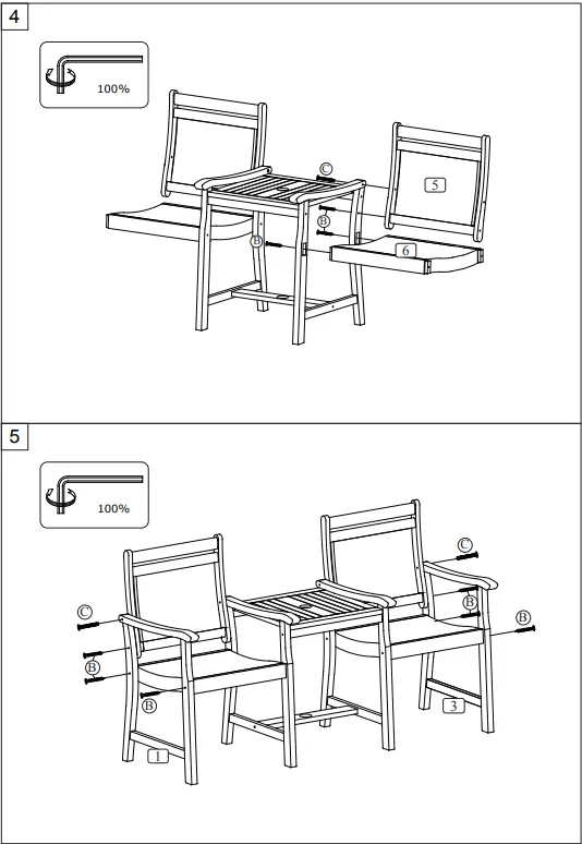 THE-HOME-DEPOT-FORCLOVER-Acacia-Wood-Outdoor-Bench-with-Table-FIG-7