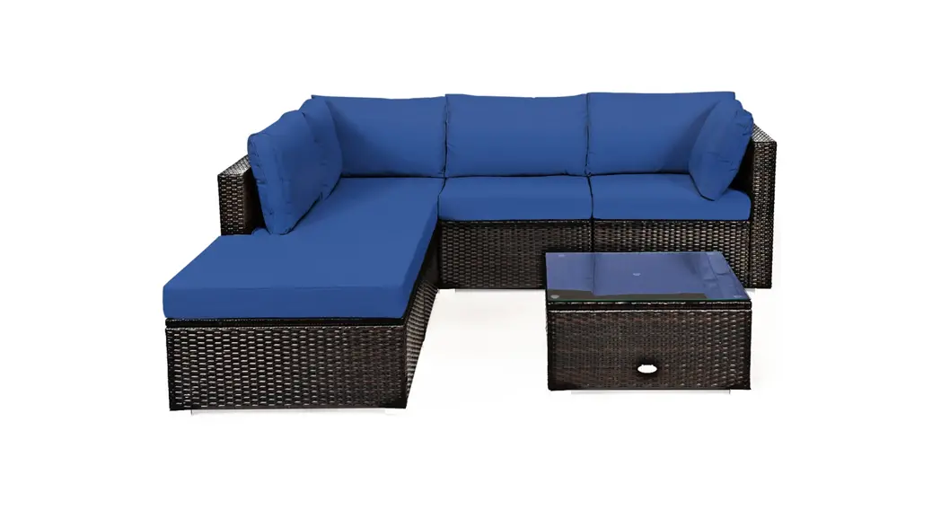Costway Ai Hw63878 6-pcs Rattan Sofa Set Armless User Manual Costway Ai Hw63878 6-pcs Rattan Sofa Set Armless User Manual