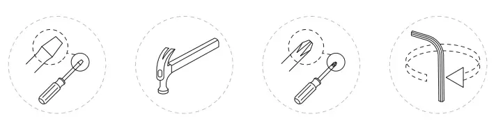 COSTWAY AI HW63878 6 Pcs Rattan Sofa Set Armless -fig1