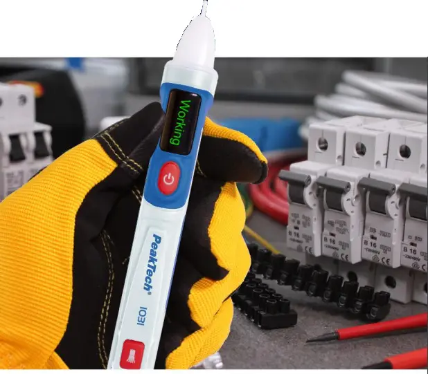 PeakTech 1031 Voltage detector 50 1000 V AC LED display -