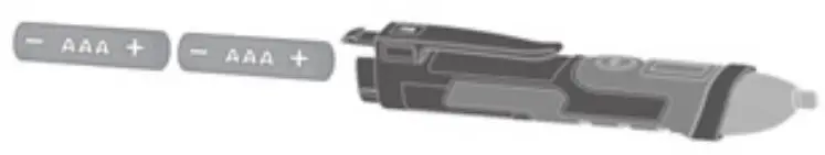 PeakTech 1031 Voltage detector 50 1000 V AC LED display - polarity of the batteries