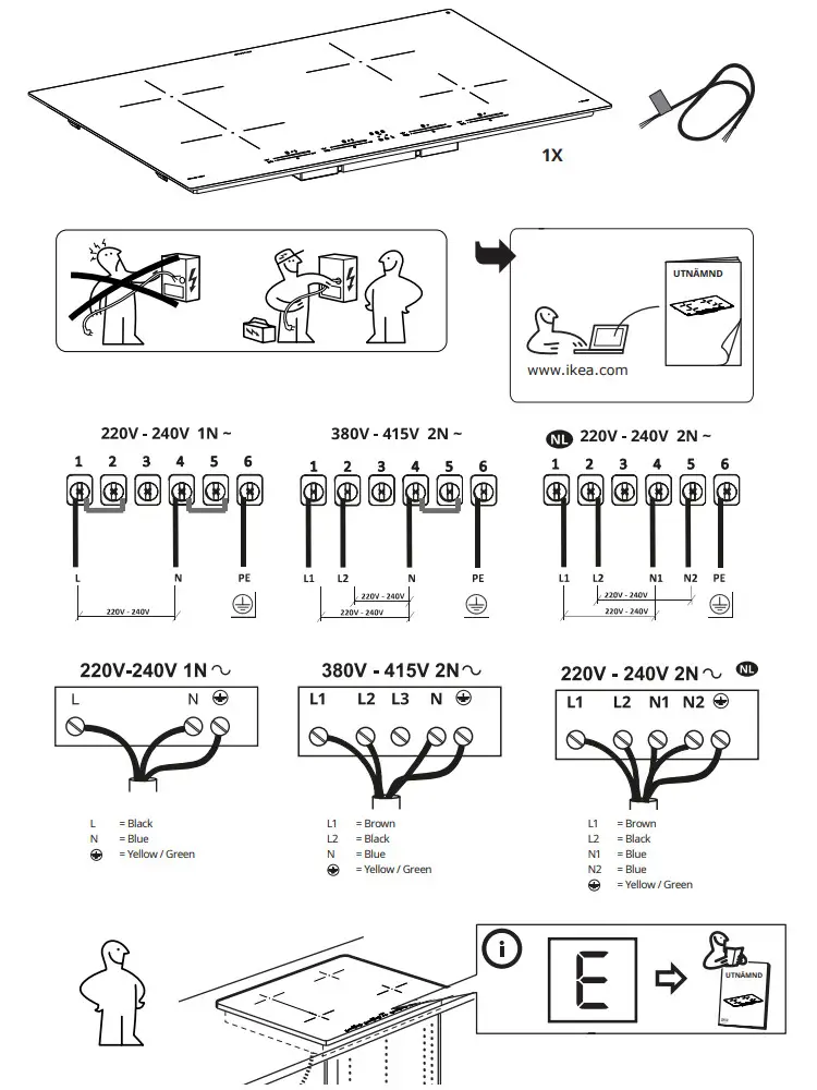IKEA 304.678.22 UTNÄMND Induction Hob - Figure 1