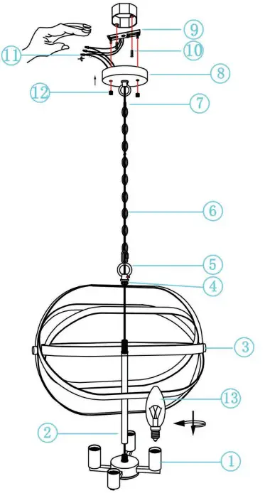 VANITY ART SJR30104ORB 4 Candle Light 60 Watts Unique Statement Chandelier - Overview