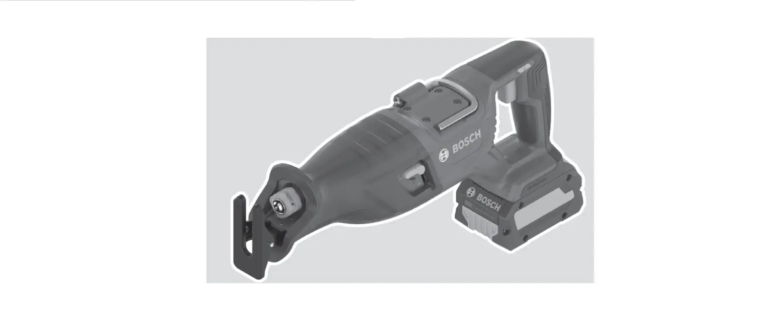 Bosch Gsa 18v-28 Professional Cordless Saber Saw Instruction Manual
