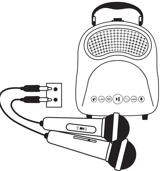 LASER MIC-KKAAST Portable Karaoke Machine-FIG6