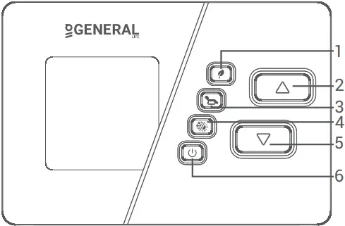 GENERAL NORA 270S Digital Room Thermostat A02