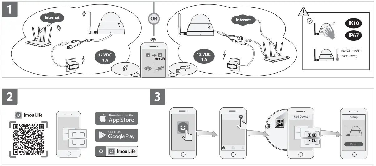 IMOU Dome Pro 3MP Security Camera - 2