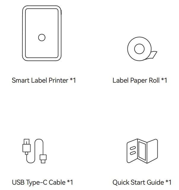 NIIMBOT D110 Smart Label Printer parts